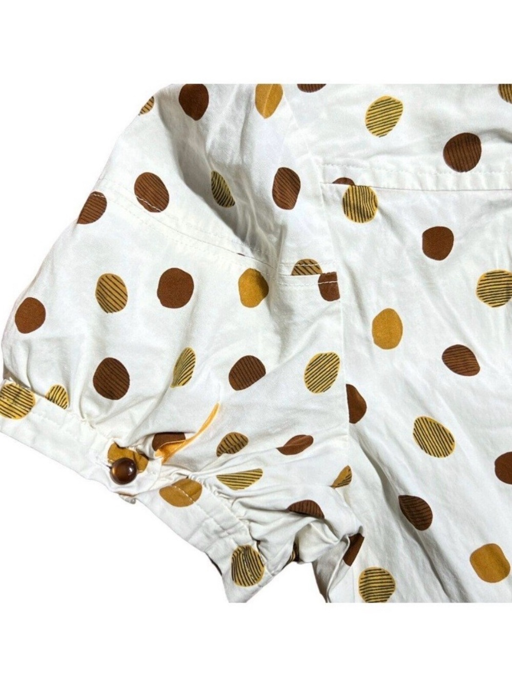 Odille (Anthropologie) Polka Dot Blouse - Size 2 - Retro/Cottagecore - Picture 7 of 9